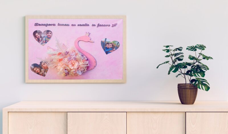 Tablou canvas A3 lebede