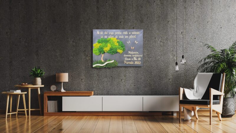 Tablou A4 cu text personalizat